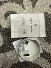 Image of Apple iPhone iPad iPod Compatible USB Data Sync Charger Cable 1m 30 Pin to USB