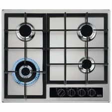 Image of AEG HGB64420YM Gas Hob 60cm 4 Burner Stainless Steel