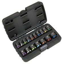 Image of Sealey AK68218 Impact Socket Set 3/8"Sq Drive 17pc