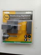 Image of Yale Deadlocking Nightlatch Dark Grey Metallic Satin Chrome P-85-DMG-SC-40