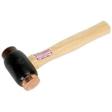 Image of Sealey Copper/Rawhide Faced Hammer 3.5lb Hickory Shaft