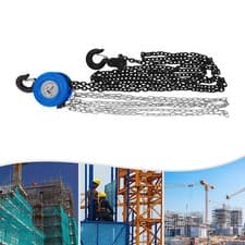 Image of 2 Ton Capacity 10 Ft Manual Hand Chain Block Hoist w/ Hooks Lift Tool Puller
