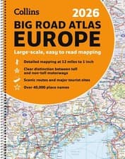 Image of Collins 2026 Big Road Atlas Europe: Clear and Detailed Map of Europe in A3 Size