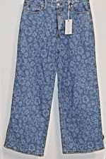 Image of Good American Good Waist Palazzo Cropped High-Rise Wide Leg Jeans Women’s 2/26