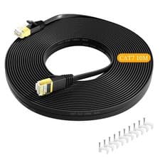 Image of 10M FLAT CAT7 FTP Shielded 600MHz 10Gbps Ethernet LAN High Speed Cable RJ45