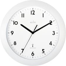 Image of Acctim 74132 Cadiz Radio Controlled Wall Clock, White