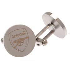 Image of Arsenal FC Boxed Stainless Steel CufflinksOne Size Silver BS1538
