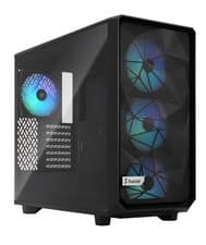 Image of Fractal Meshify 2 Lite, Black, Mid Tower Gaming Case Tinted Glass Excellent