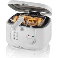 Image of Swan SD6080N 2.5 Litre Deep Fat Fryer with Viewing Window, Easy 2.5L, White