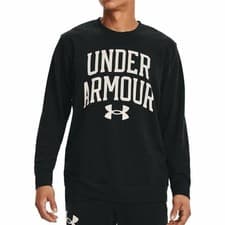 Image of Under Armour Rival Terry Mens Training Sweatshirt Black Gym Workout