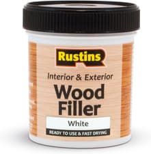 Image of RUSTINS Acrylic Wood Filler, White, 400G - Multi-Purpose Wood Repair Compound fo