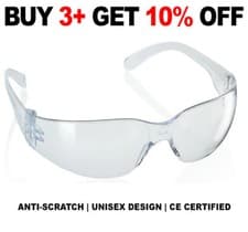 Image of Modern Stylish Safety Glasses Specs Spectacles Clear Anti-Scratch Lens