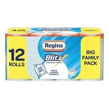 Image of Regina Blitz Household Towel Pack of 4 x 3 Pack (70 Sheets)
