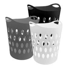 Image of 50L Large Flexible Laundry Basket Home Clothes Washing Tall Plastic Hamper Bin