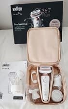 Image of BRAUN Silk-épil 9 Flex 9 3D SE9-060 Wet & Dry Epilator  Shaver Rose Titan B11/04