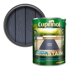 Image of Dulux Cuprinol Anti-Slip Decking Stain Urban Slate 5L Long Lasting Weather