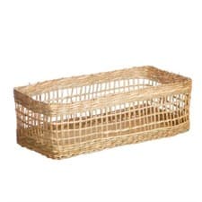 Image of SASS AND BELLE Bohemian Home Seagrass Wicker Rectangular Basket