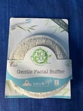 Image of New UNUSED Vegan Cotton Flax All Skin Types Gentle Facial Buffer Eco Buffers ECO