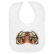 Image of 'Tiger Eyes' Soft Cotton Baby Bib (BI00070310)