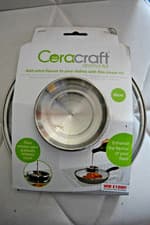 Image of NEW Aroma Pan Lid 20cm Glass Saucepan Cover Slow Releases Liquid Ceracraft JML _