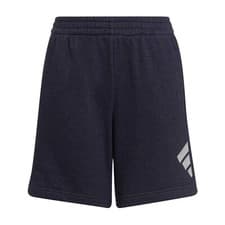 Image of Adidas Boys Girls Cotton French Terry Shorts Junior Kids Sports Fleece Navy