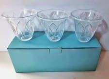 Image of PartyLite Classic Creations Faceted Votive Holder Trio P9059 in Original Box
