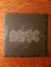Image of AC/DC - High Quality Laser Etched Slate Coaster