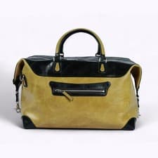 Image of Leather Genuine Duffel Bag Cabin Holdall Travel Gym Bag Vintage Luggage Weekend