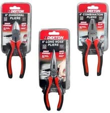 Image of Pliers Combination Diagonal Side Cutters Long Nose 150mm / 6" Plier DT20141
