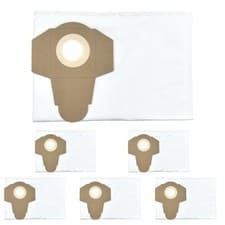 Image of 6 x Replacement Dust Bags for Draper Wet & Dry Vacuum Cleaner 1250W 90107