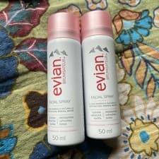 Image of Evian Facial Spray 50ml X2 Mist Thermal Water Hypoallergenic Moisturise