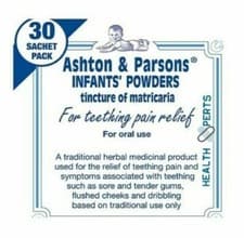 Image of Teething Powders - Ashton And Parsons - 30 Sachets Infants