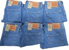 Image of Levis 512 Mens Slim Taper Fit Stretch Sky Blue Jeans W32 W34 W36