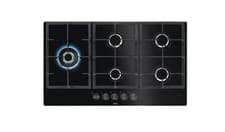 Image of AEG HKB95820NB 5 Burner Gas on Glass Hob, Black