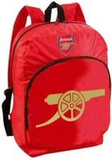 Image of Arsenal FC Backpack Football Bag Red - Sport School Travel Bag Official License