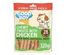 Image of Good Boy Pawsley & Co Chewy Twists with Chicken Dog Treats 320g