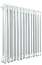 Image of Henrad 110755 263032 1871btu 548 W 3 Column Radiator, White, 600 x 444 x 3 mm