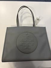 Image of NWT TORY BURCH Ella Small Tote Shoulder Bag Stone Color Lightweight Tote