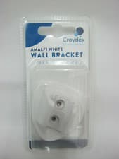 Image of Croydex Amalfi White Shower Head Wall Bracket AM251222