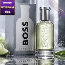 Image of HUGO BOSS Boss Bottled Aftershave 100ml Splash Lotion Men Spicy Woody Fresh