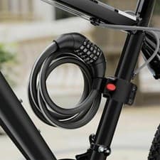 Image of BICYCLE COMBINATION CABLE LOCK 5 DIGIT SECURITY 12x1500MM HOLDER ULTRA STRONG