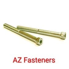 Image of 1/2 UNF x 4" Socket Head Allen Cap Screws 12.9 Steel Zinc Yellow (Pack Of 4)
