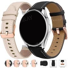 Image of 20mm Leather Classic Smart Watch Band Strap Bracelet Wristband Quick Release UK