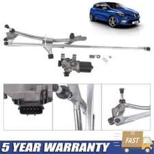 Image of RENAULT CLIO MK4 (2013-2020) FRONT WINDSCREEN WIPER MOTOR LINKAGE & BAR COMPLETE