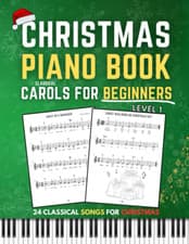 Image of Christmas Piano Book Level 1: Classical Carols for Beginners, Simple Sheet Music