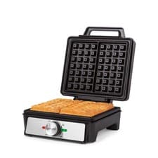 Image of Salter Waffle Maker Non-Stick Iron Plates Adjustable Temperature Control 1600W