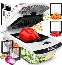 Image of Fullstar Vegetable Chopper & Cutter - Slicer Dicer Spiralizer with Container New