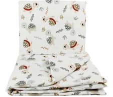Image of 2 piece cot / cot bed bedding set nursery baby 100% cotton patterned covers