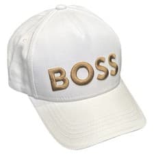 Image of Hugo Boss White Open Golf Baseball Cap Sun Hat ~ One Size ~ BNWT ~ Free Shipping