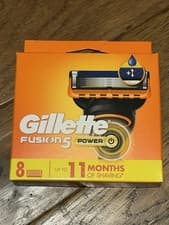 Image of Gillette Fusion5 POWER Men's Razor Blades, 8 Pack (BNIB)